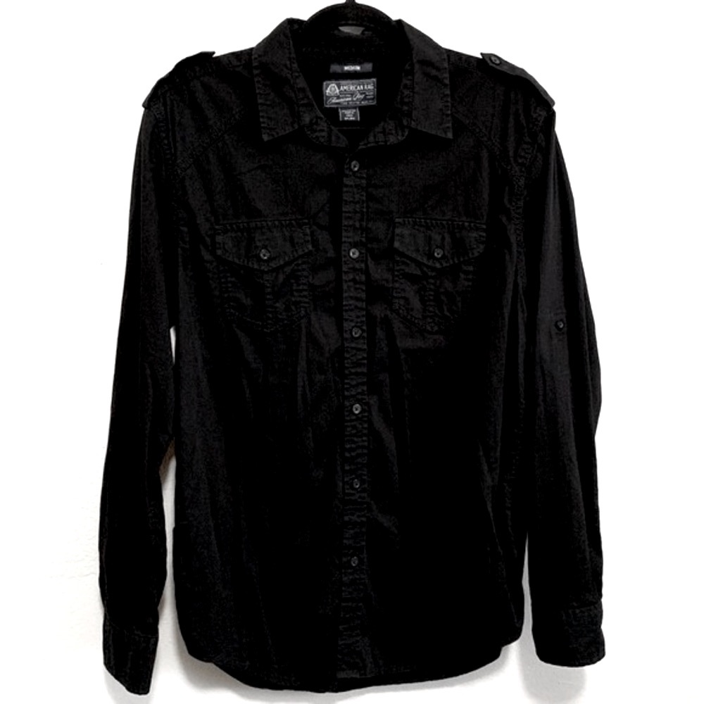 American Rag 100% Cotton Buttoned Front Long Sleeves Shirt